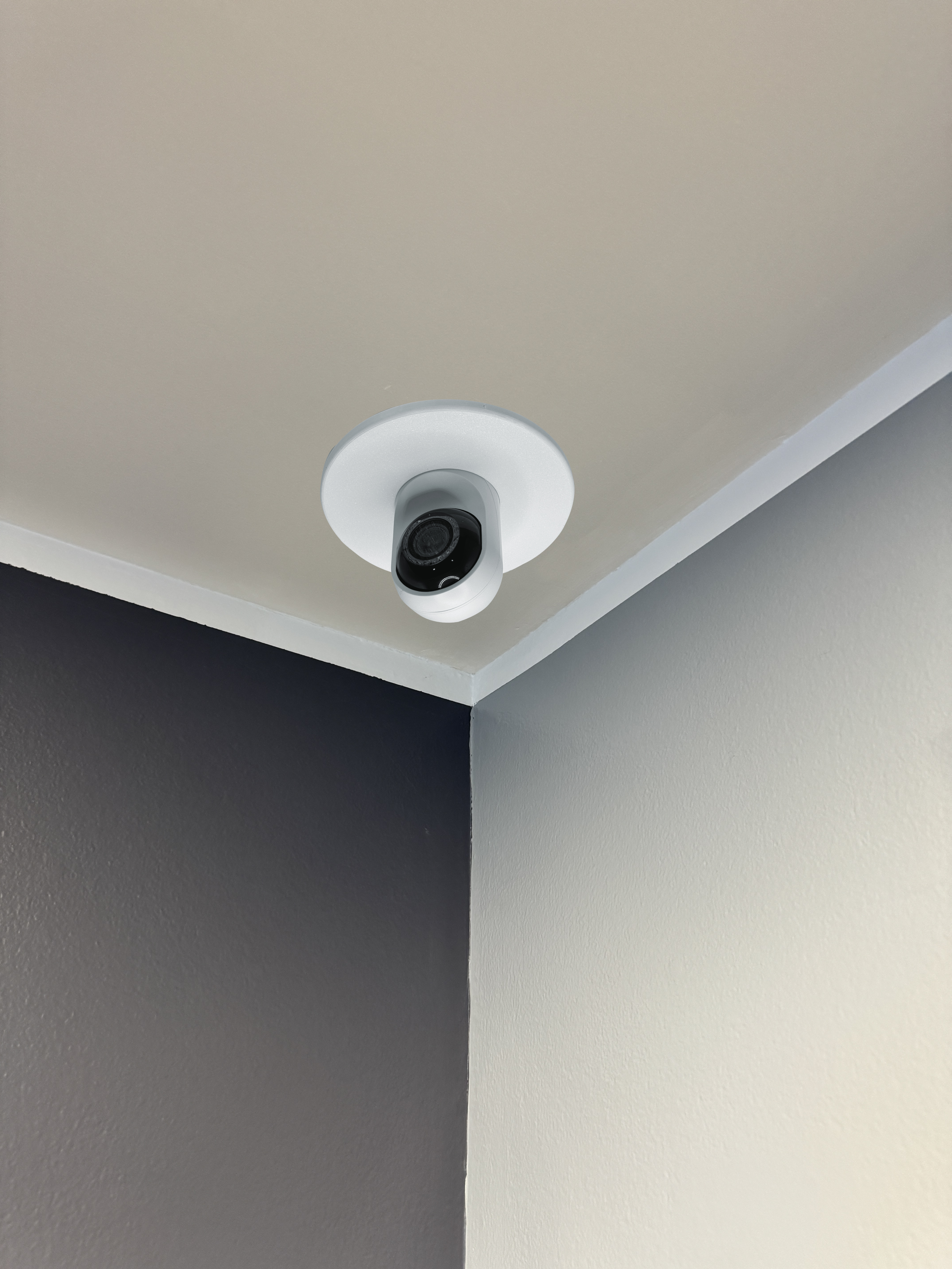Camera Bracket mounted on a ceiling